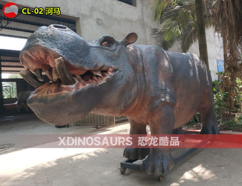 CL-02 仿真河馬模型裝飾品
