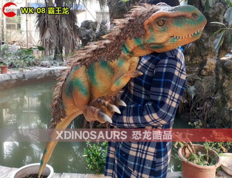 WK-08 帶毛霸王龍玩偶模型