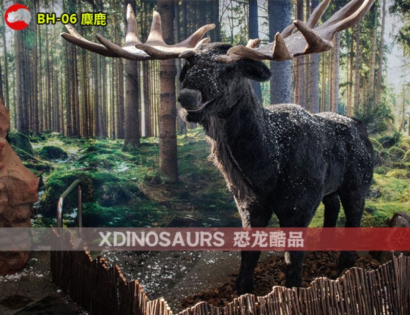 BH-06 3米體長(zhǎng)仿真麋鹿模型