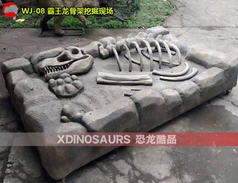 WJ-08 霸王龍骨架挖掘現(xiàn)場(chǎng)